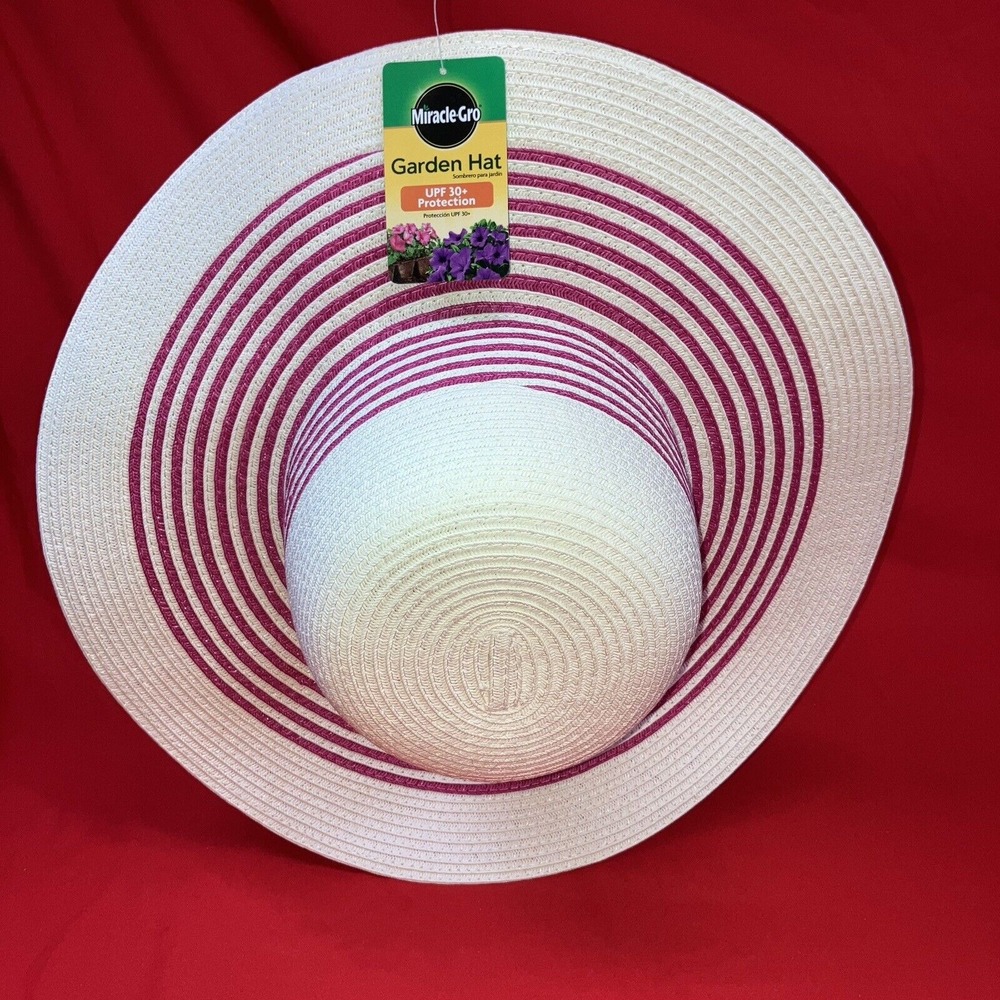 Miracle Grow Garden Hat / Women's / 30+ SPF / Pink / Sun Gardening Boating Beach - Picture 8 of 14